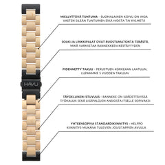 Havu Watches Puinen ranneke, koivu (20mm, 22mm)
