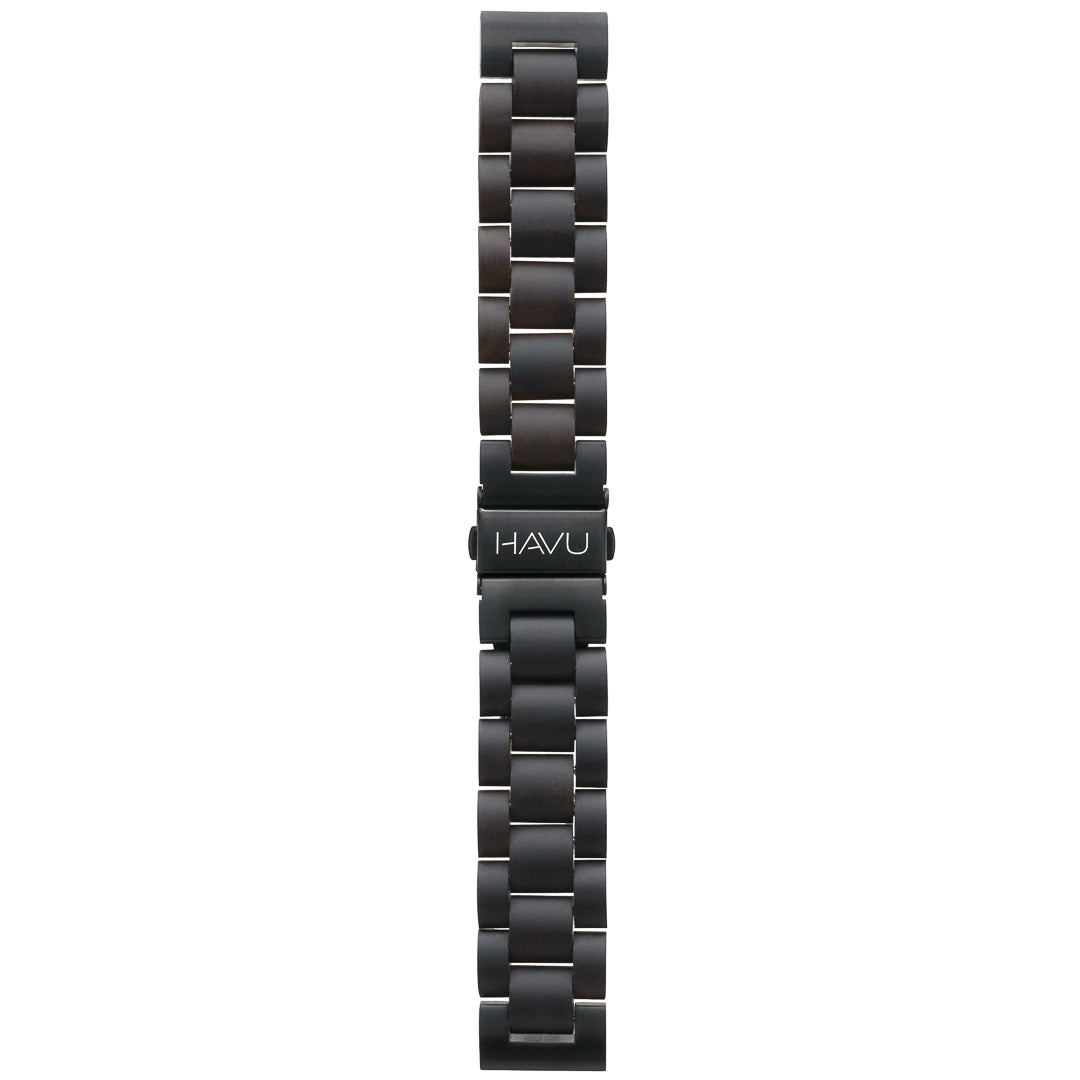 Havu Watches Puinen ranneke, eebenpuu (18mm, 20mm, 22mm)