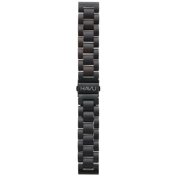 Havu Watches Puinen ranneke, eebenpuu (18mm, 20mm, 22mm)