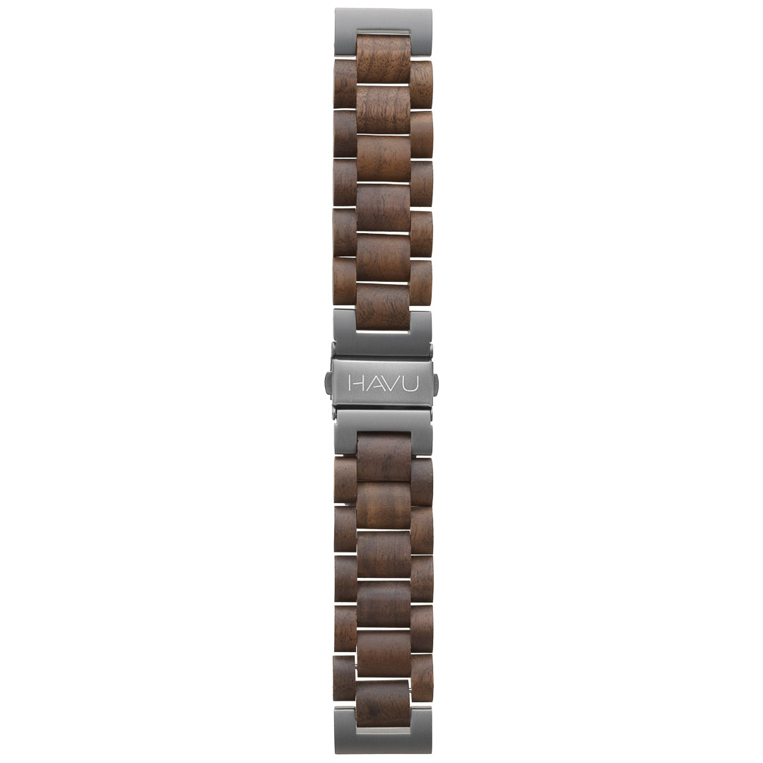 Havu Watches Puinen ranneke, pähkinäpuu (22mm)