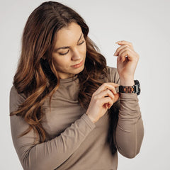 Havu Watches Garmin QuickFit ranneke, pähkinäpuu