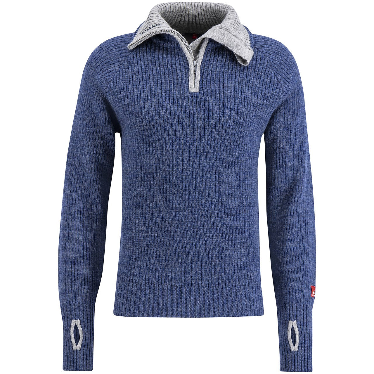 Ulvang Rav Sweater w/zip villapaita unisex, sininen/harmaa