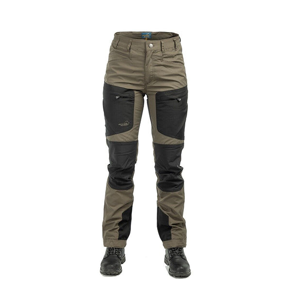 Arrak Outdoor Active Stretch Pants naisten retkeilyhousut, ruskea