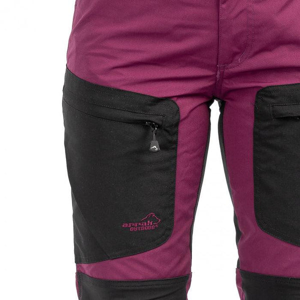 Arrak Outdoor Active Stretch Pants naisten retkeilyhousut, violetti